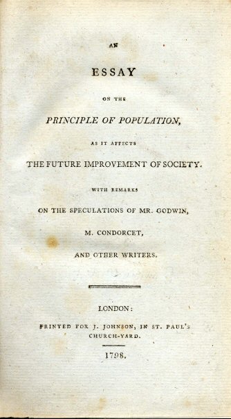 An Essay on the Principle of Population - Thomas Malthus